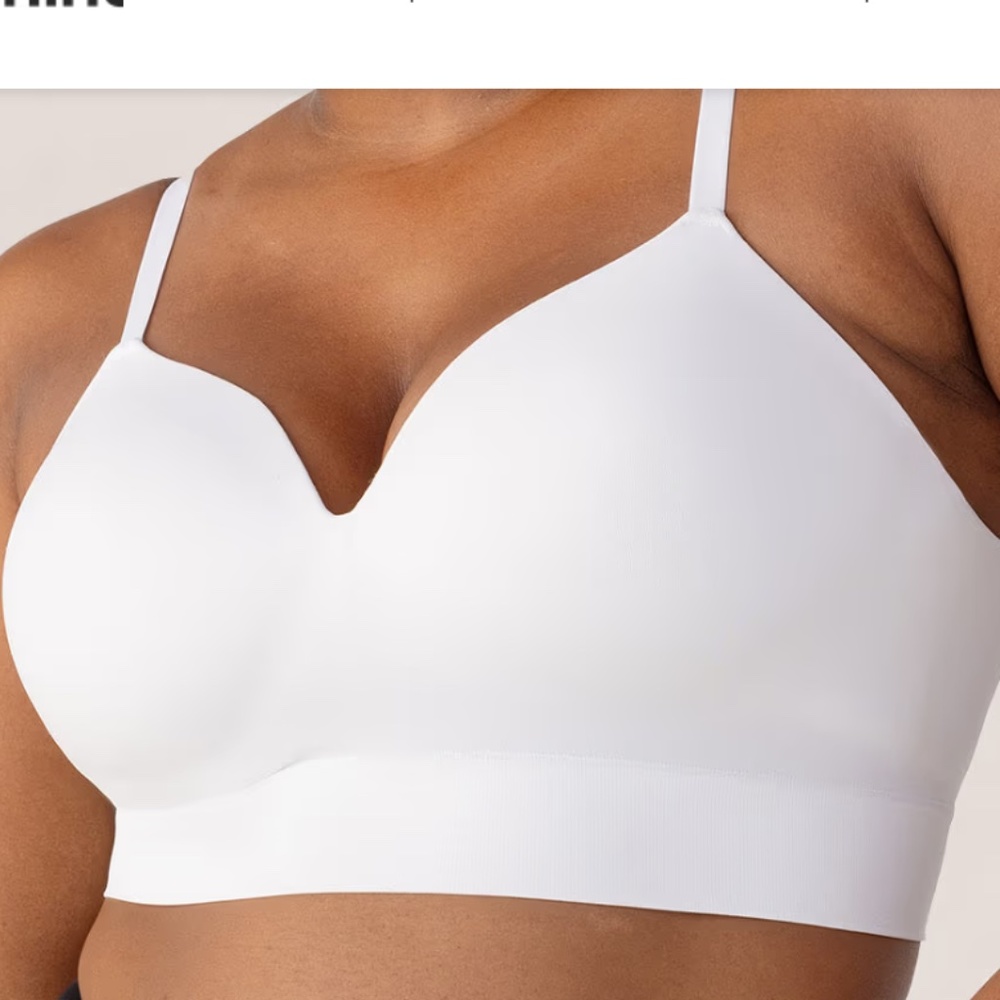Shapermint Truekind® Supportive Comfort Wireless Shaping Bra Sz XL White